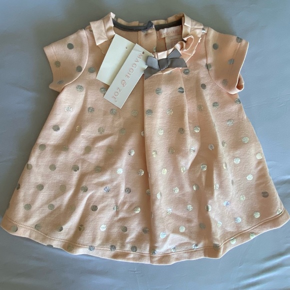 Baby Girl Polka Dot Dress - Picture 2 of 5